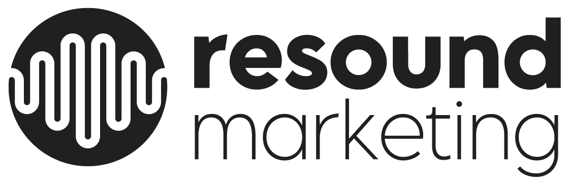 logo resound m stacked black png