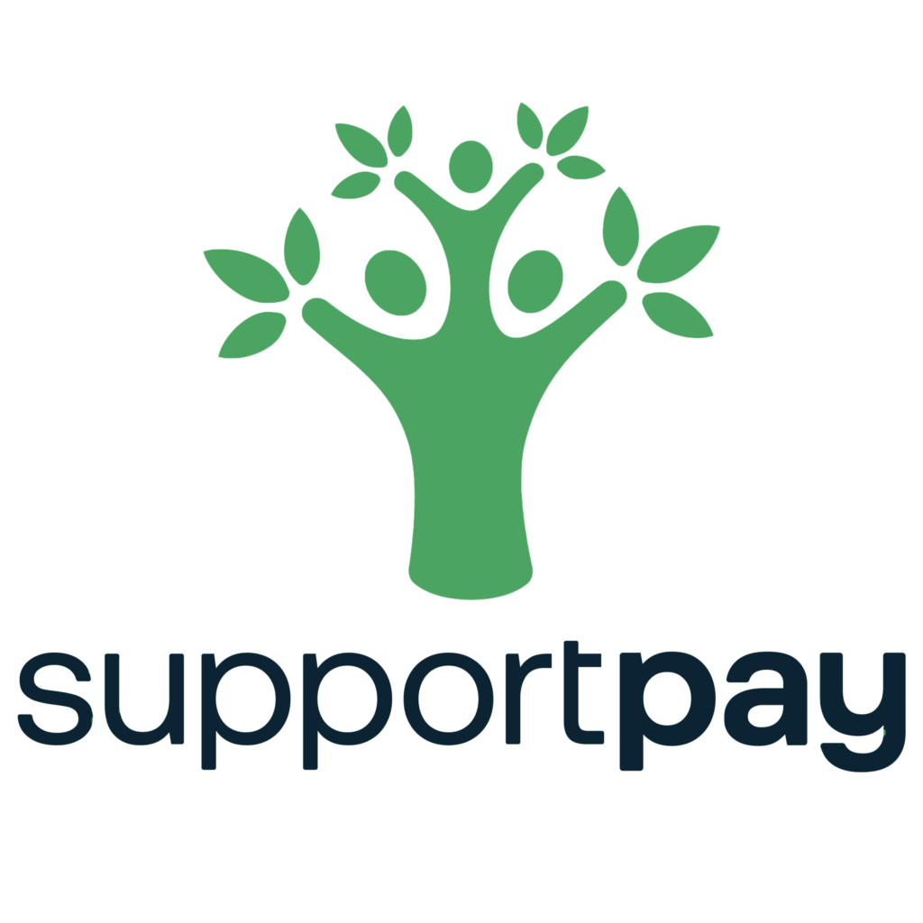 supportpay logo stacked blue green 1